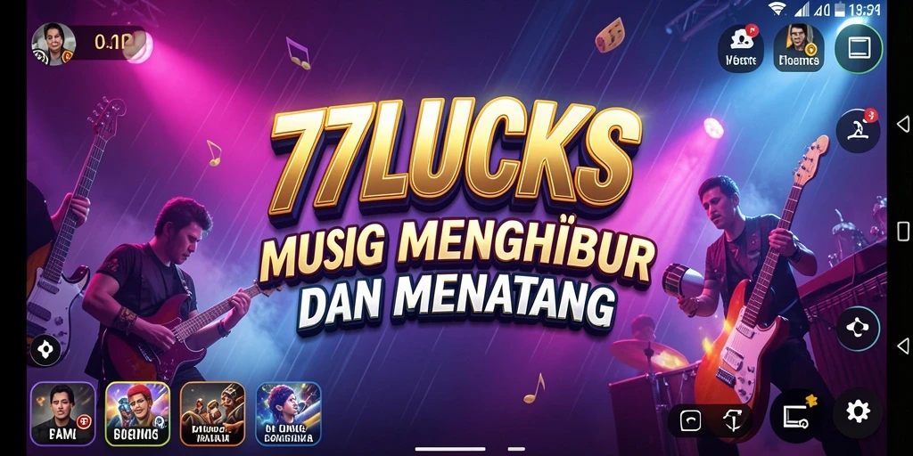 Gameplay menarik dari 77LUCKS dengan berbagai lagu dan tantangan.