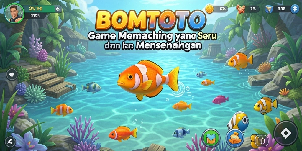 Tampilan Gameplay Memancing di BOMTOTO yang Seru dan Menarik