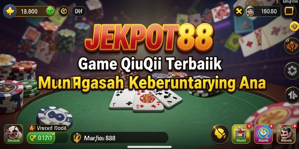 Tampilan gameplay yang mengasyikkan dalam QiuQiu di JEKPOT88.